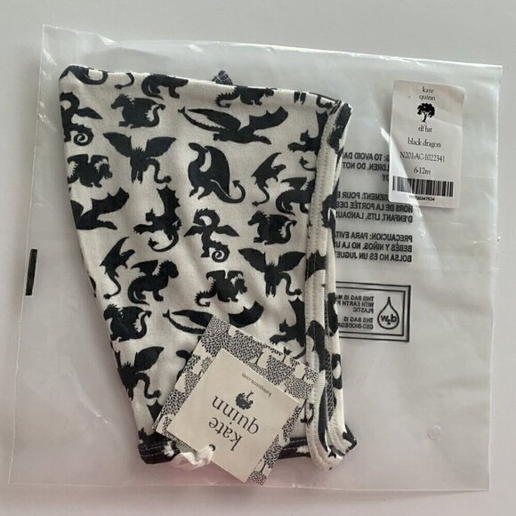 Kate Quinn Black Dragon Baby Elf Hat 6-12 Months - Picture 1 of 2